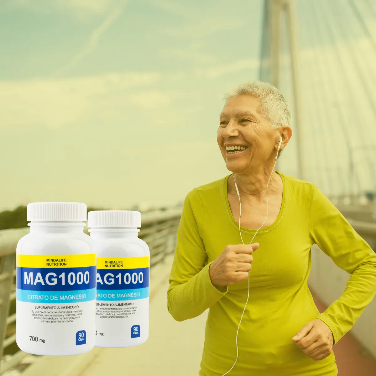 Mag1000™ - Capsulas de Citrato de Magnesio de Alta Absorción