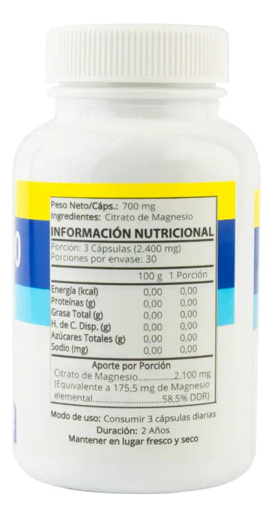 Mag1000™ - Capsulas de Citrato de Magnesio de Alta Absorción